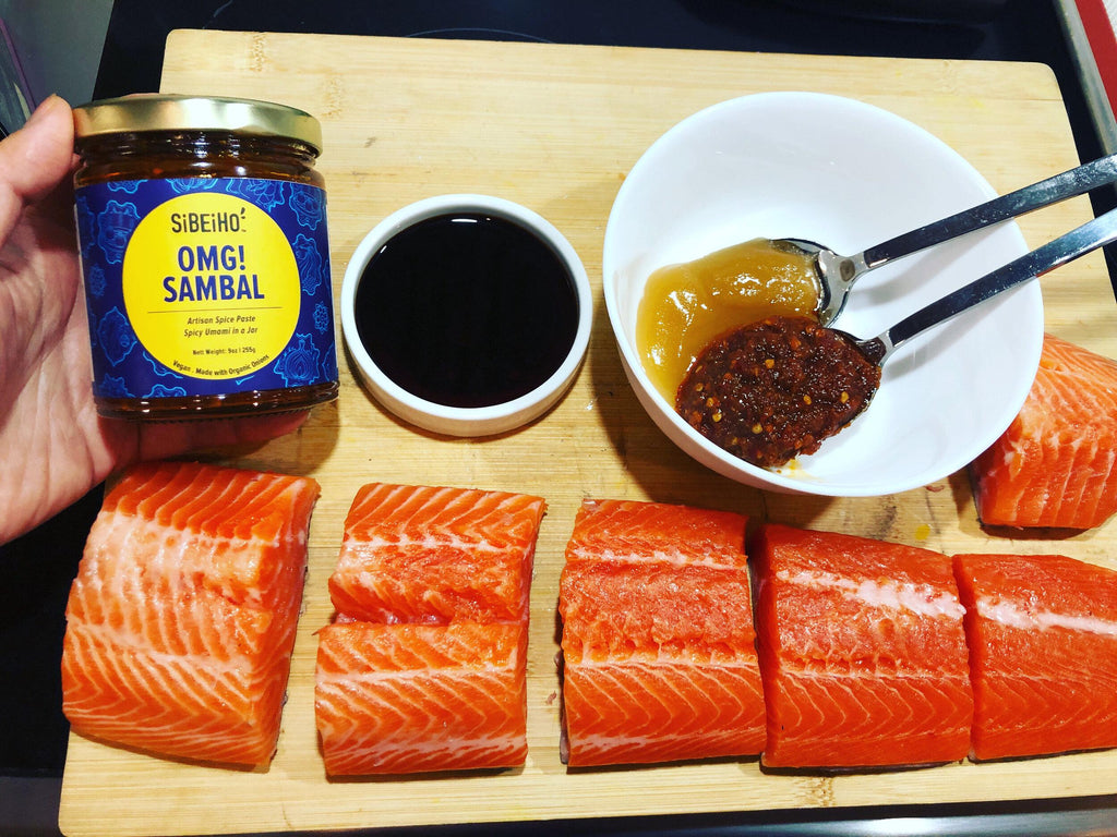 OMG! Sambal® Marinade for Grilled Salmon (and pretty much anything you – Sibeiho