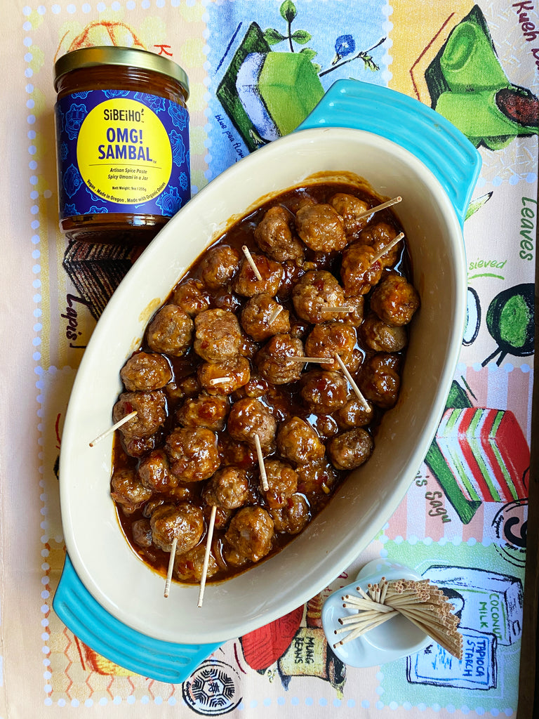 OMG! Sambal® Crock Pot Party Meatballs in Sweet Sambal Sauce – Sibeiho