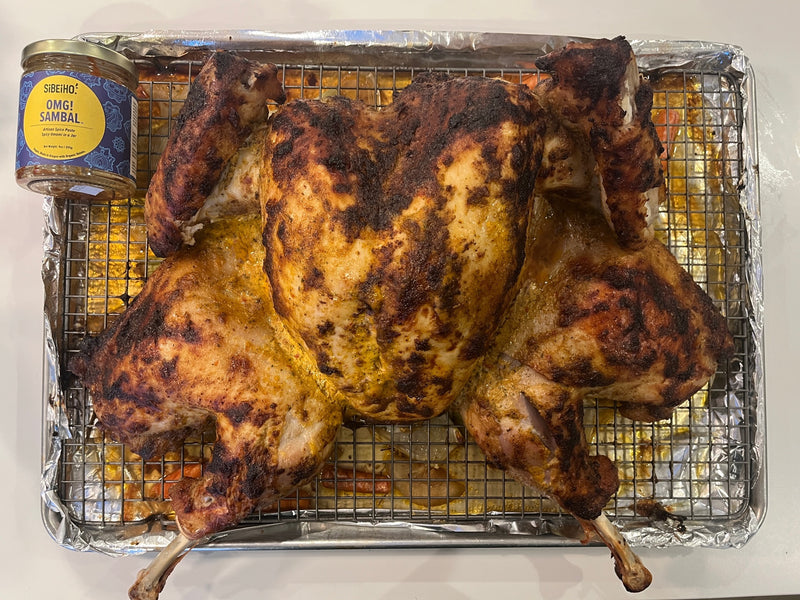 Spatchcocked Sambal Turkey