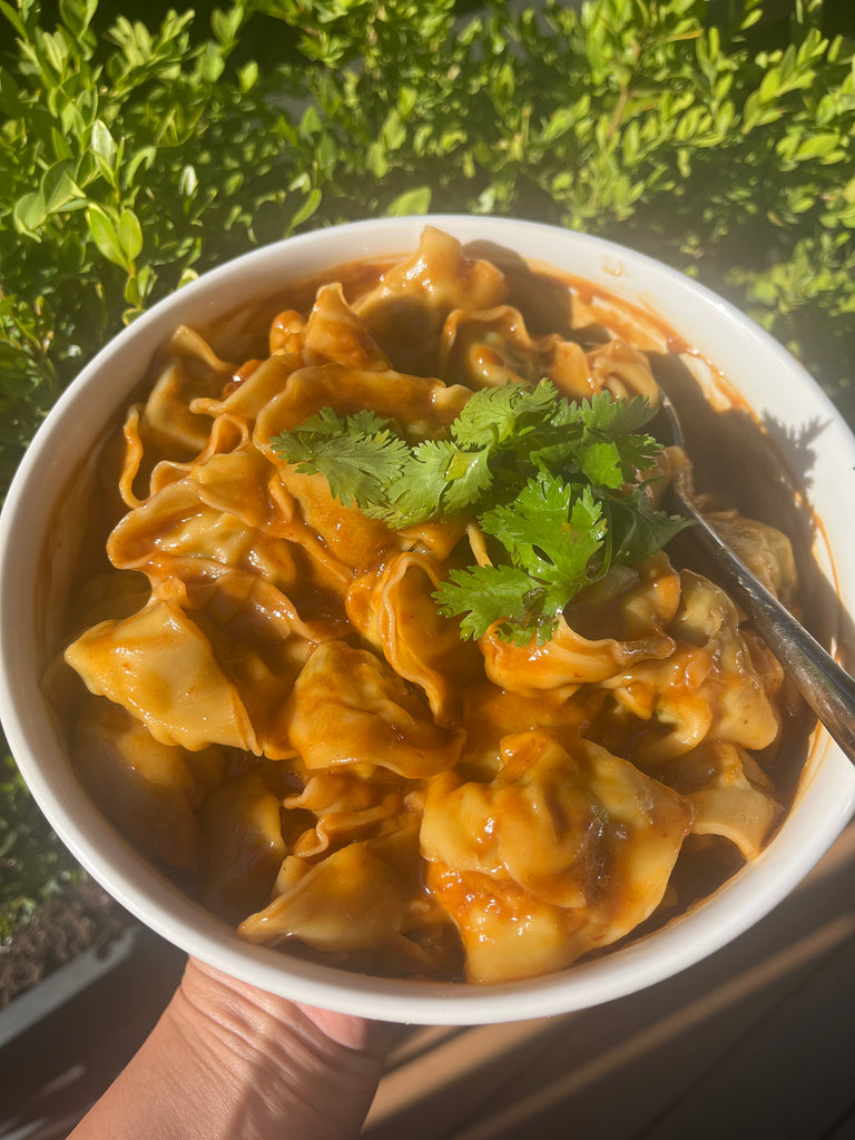 Cold Dumpling in Spicy Peanut Sauce Sibeiho