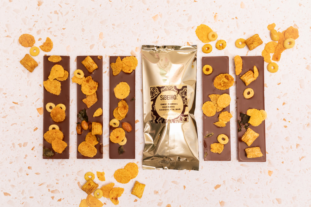 Sibeiho OMG Sambal Kachang spicy milk chocolate bar by Ranger Chocolate