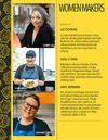 Women makers behind the Sibeiho Gift of Flavor Set – Holly Ong of Sibeiho, Liz Cowan of Three Little Figs, and Amy Jermain of Ammatra Ceramics, celebrating Oregon-made women-crafted collaboration